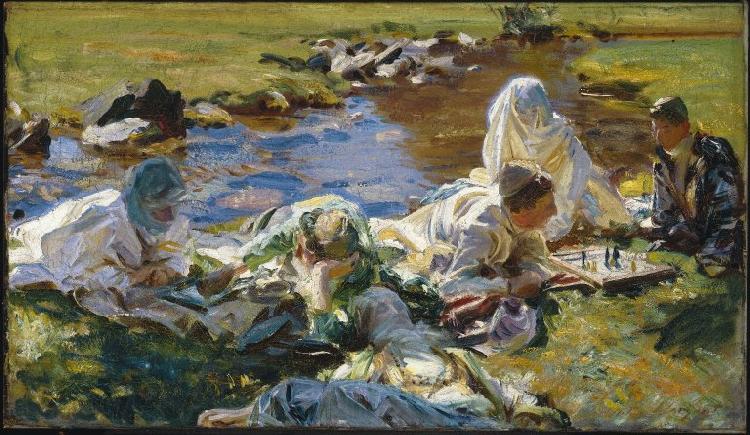 John Singer Sargent Dolce Far Niente France oil painting art